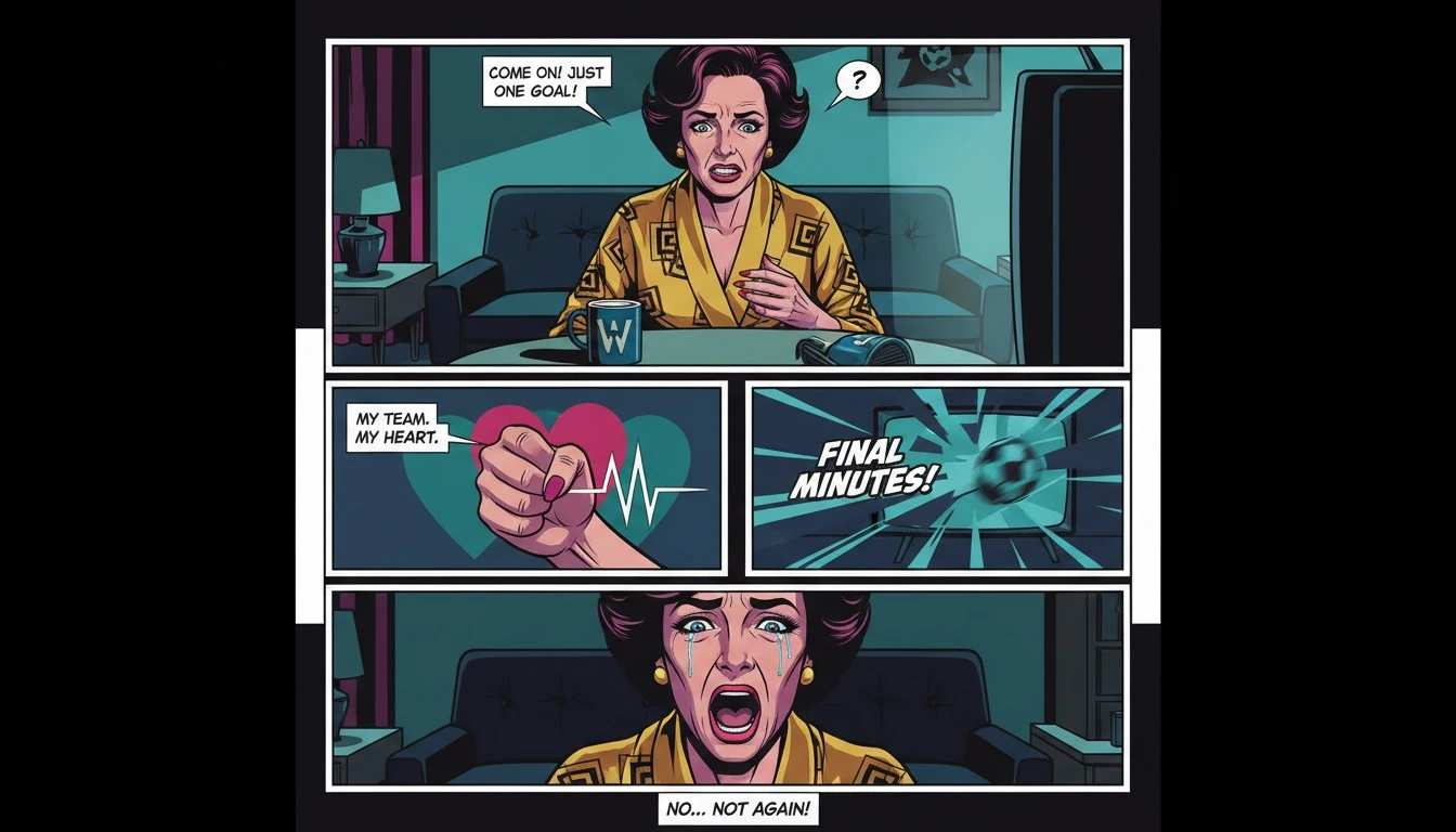 A person watching a football game alone, illustrating the deep emotional connection of sports fandom and identity. filename: sports-fandom-and-identity-bestie-ai.webp