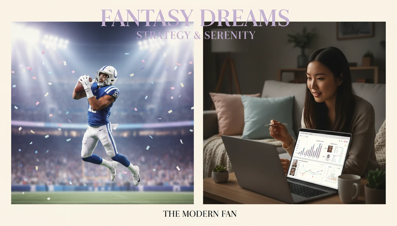 A fantasy football manager makes a tough start sit Michael Pittman Jr. decision, weighing his spectacular on-field performance against weekly stats and matchups. filename: start-sit-michael-pittman-jr-bestie-ai.webp