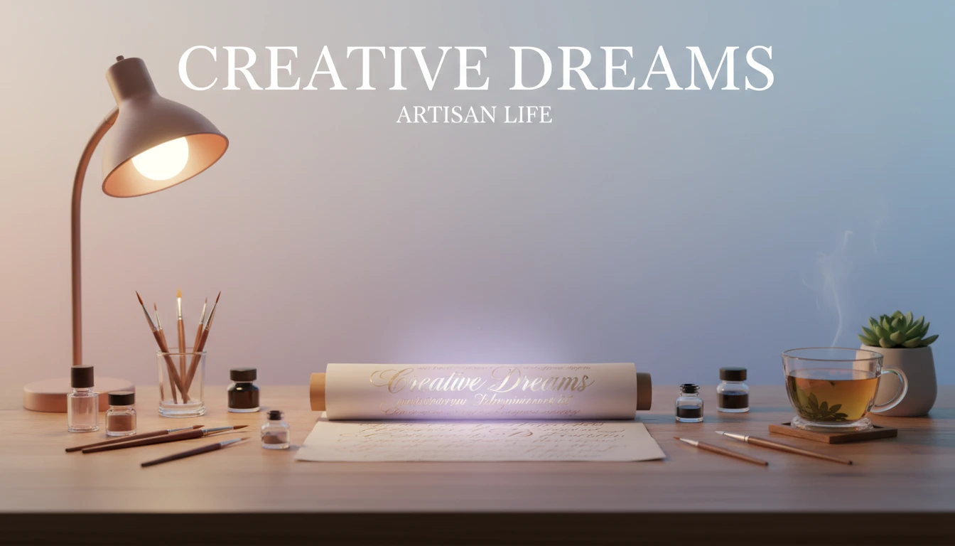 A visual representation of Steve Martin advice for artists, showing a craftsman's dedicated workspace symbolizing the mastery and skill acquisition that leads to being so good they can't ignore you. filename: steve-martin-advice-for-artists-bestie-ai.webp