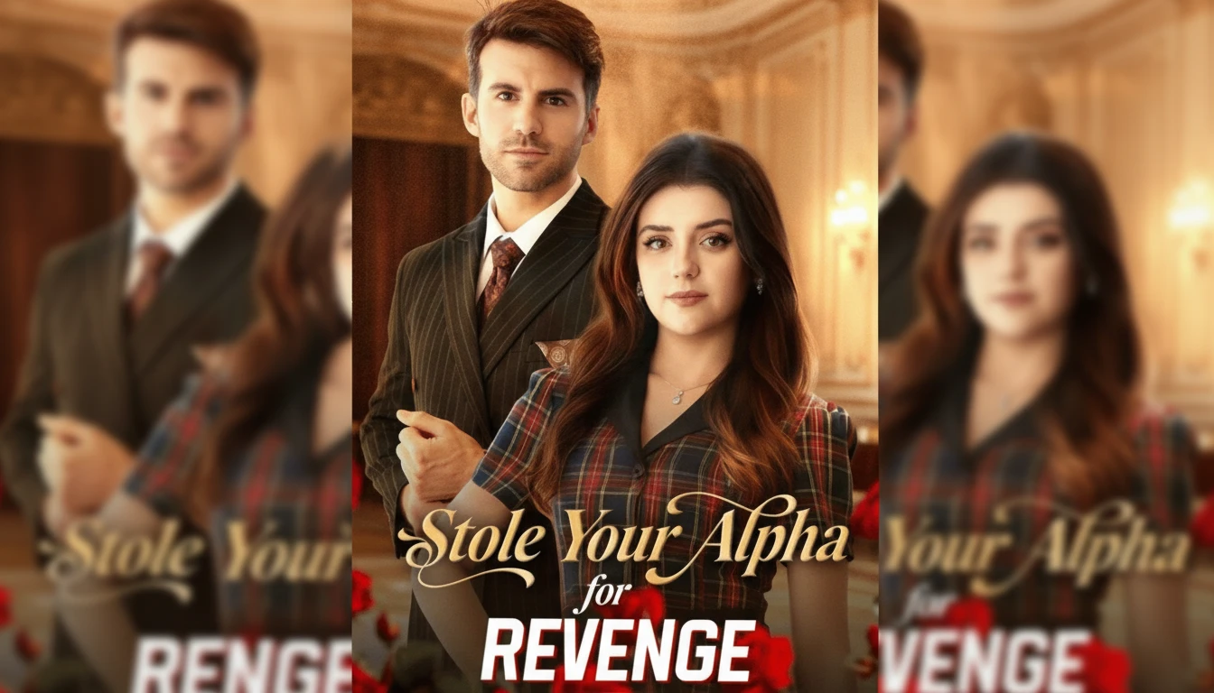 Isadora and Alpha Daniel from Stole Your Alpha For Revenge staring intensely, suggesting a dramatic confrontation or romantic moment.