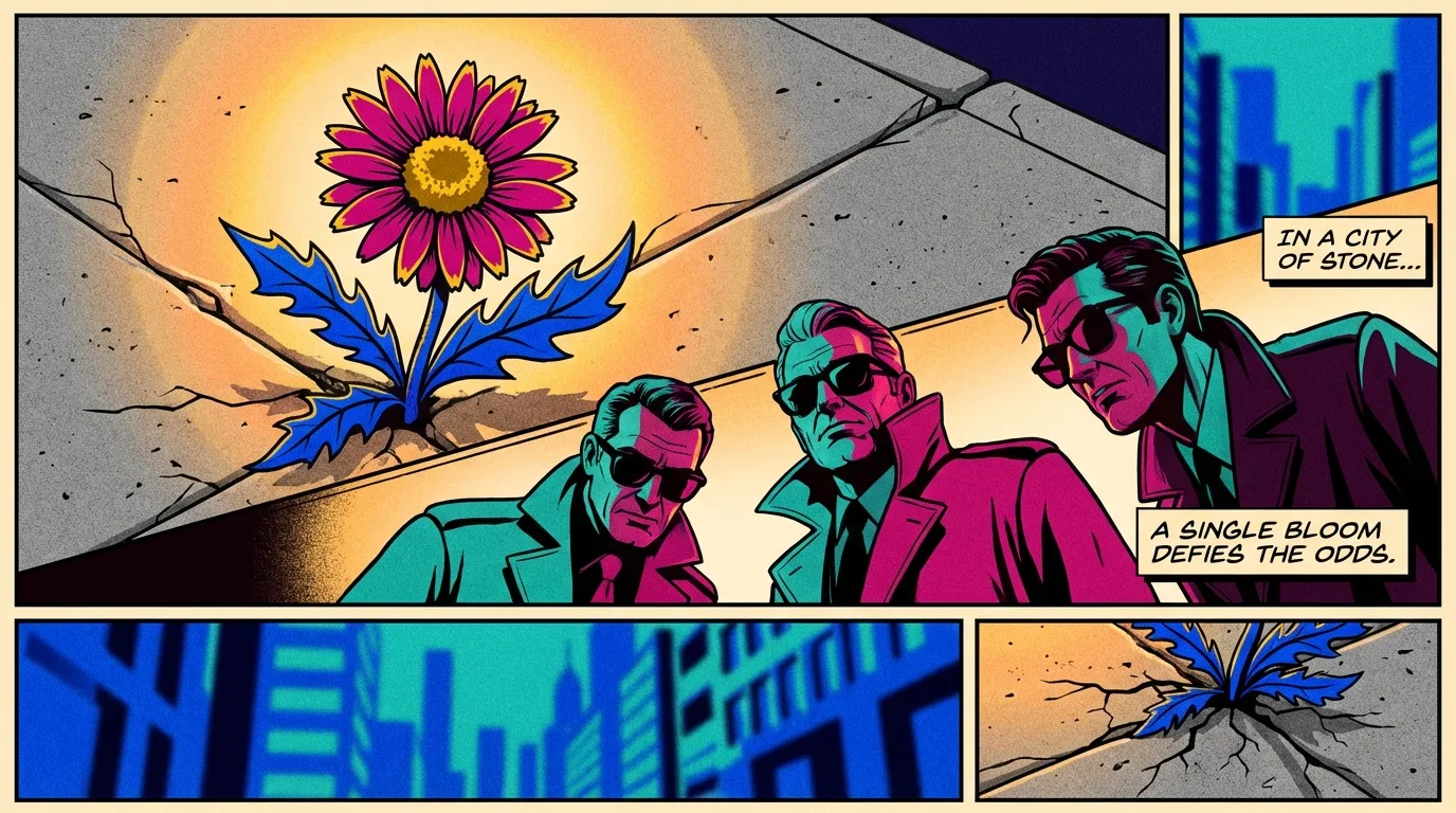 A symbolic image representing resilience, showing a flower growing from concrete, illustrating the lessons from the Teyana Taylor My Super Sweet 16 era. Filename: teyana-taylor-my-super-sweet-16-resilience-bestie-ai.webp