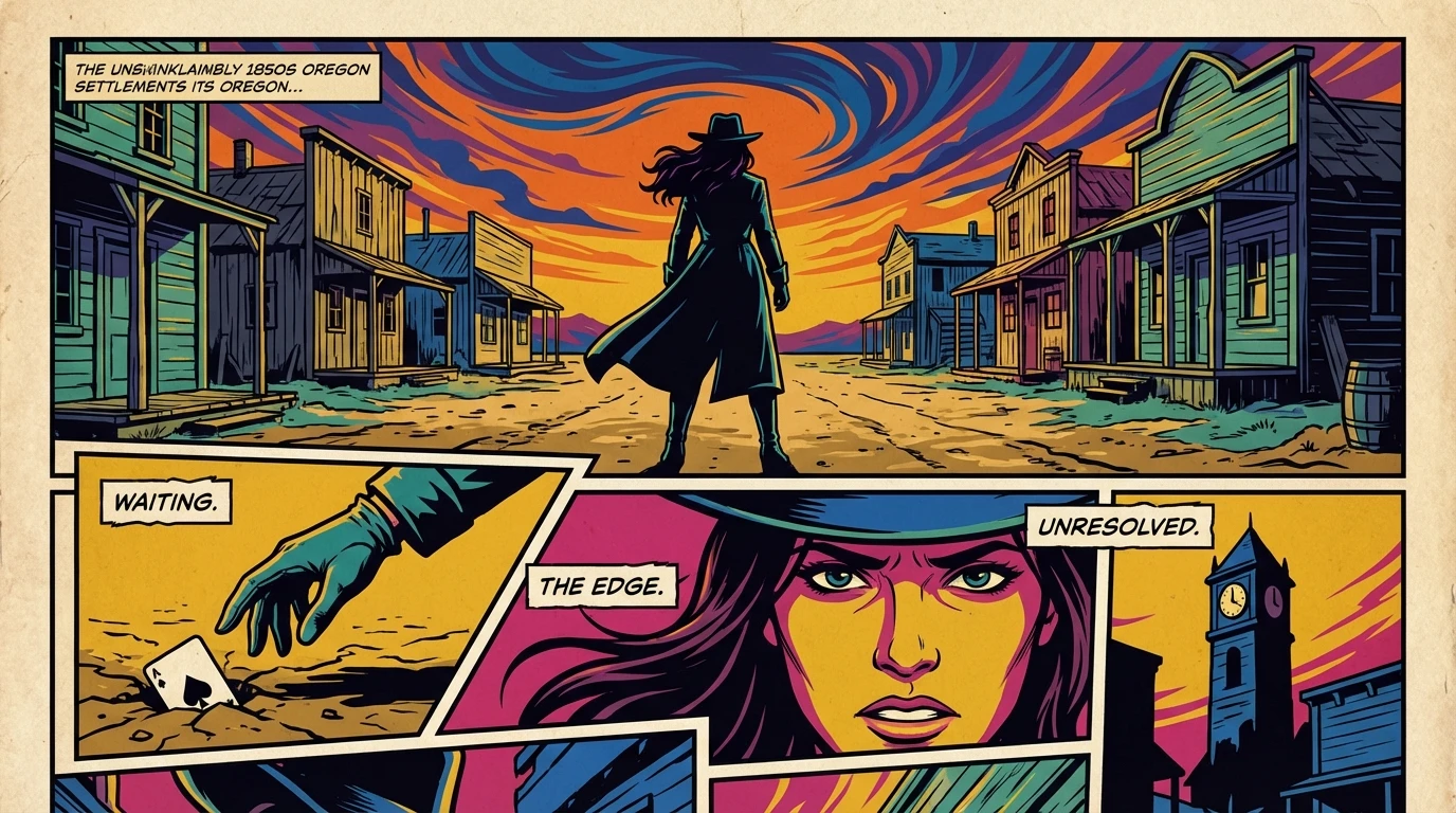 A moody depiction of the wait for news on The Abandons season 2, showing a lone figure like Lena Headey in a Western setting, symbolizing the show's cliffhanger. the-abandons-lena-headey-season-2-renewal-status-bestie-ai.webp