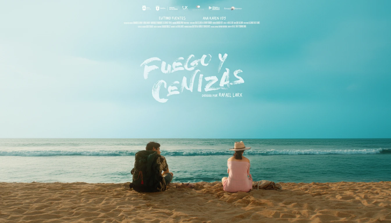 An emotional scene from the 'Light My Fire' short drama, featuring a firefighter and a woman, hinting at the tragic romance.