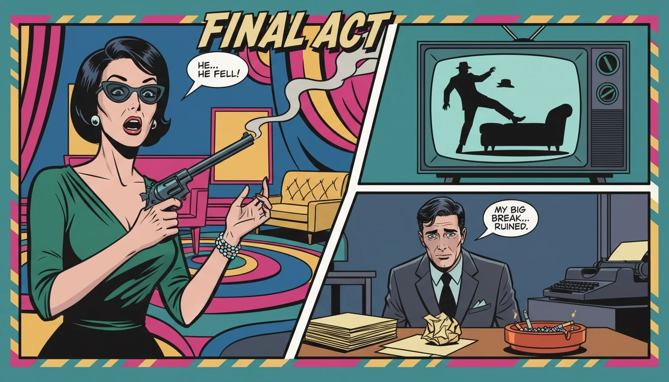 A vintage TV showing a classic scene, representing the inspiration behind Carl Reiner, The Dick Van Dyke Show creator, turning his life into timeless comedy. the-dick-van-dyke-show-creator-carl-reiner.webp