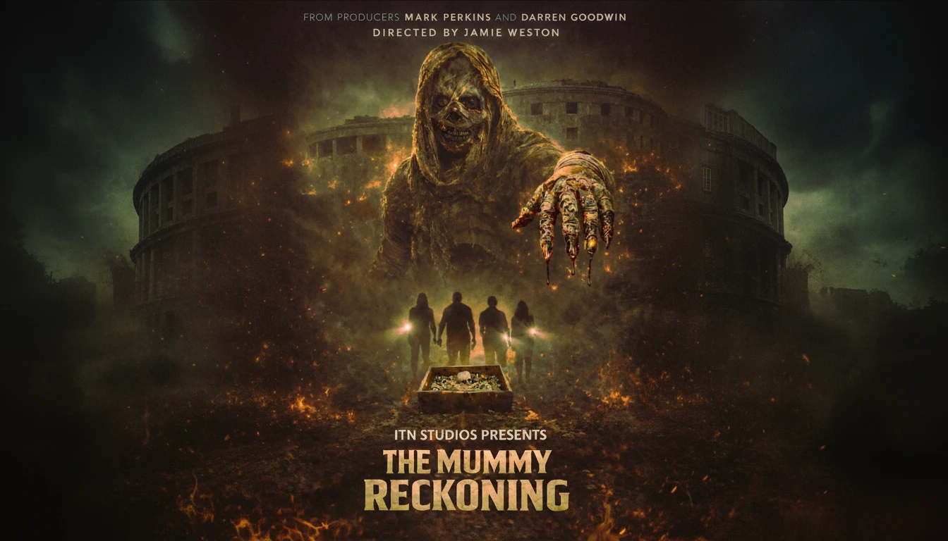 A dramatic scene from The Maid's Reckoning featuring a beautiful woman in historical attire, symbolizing revenge and hidden identity.