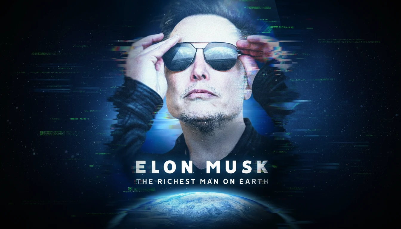 A dramatic confrontation scene from The Richest Man Short Drama, featuring a man in humble attire revealing his true, hidden billionaire identity to shocked characters.