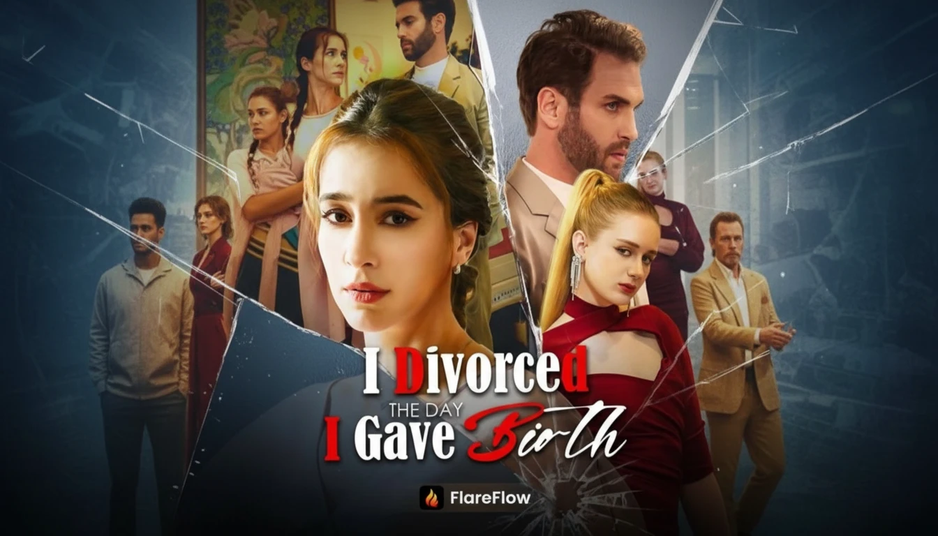 A dramatic still from 'I Divorced I Shine Brighter!' showing Celia's transformation from neglected wife to powerful heiress, symbolizing her glow-up after divorce.