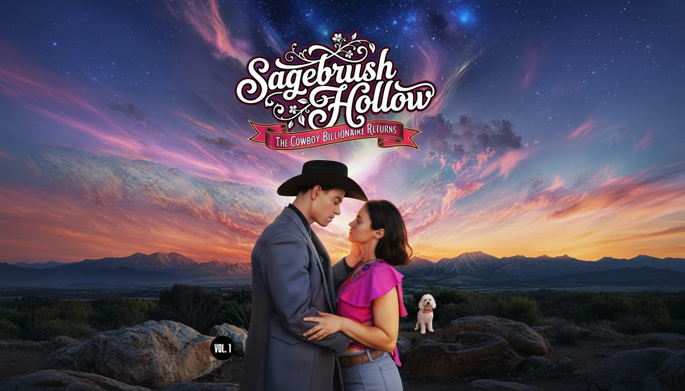 A dramatic image of Ryan Chase and Sophia Miller from The Voiceless Billionaire Returns, symbolizing betrayal and eventual triumph.