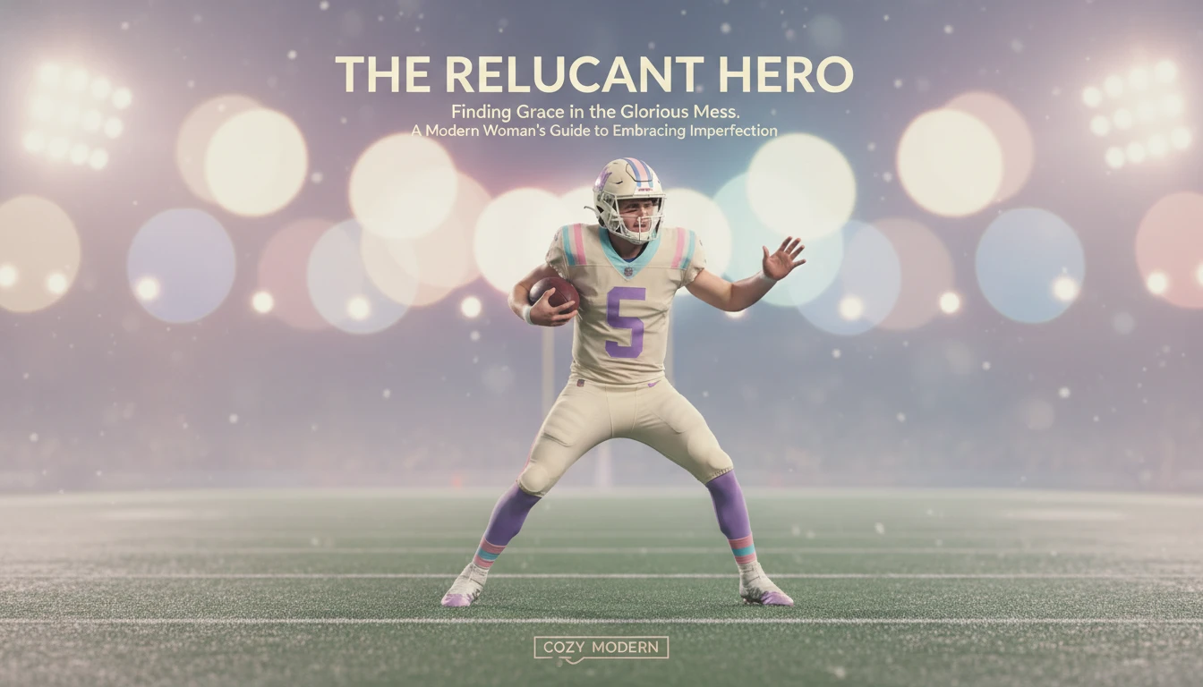 troy-aikman-psychology-of-humor.webp: An artistic depiction of a quarterback's clumsy run, capturing the type of funny NFL moment that caused Troy Aikman's memorable laugh and illustrates the psychology of humor.