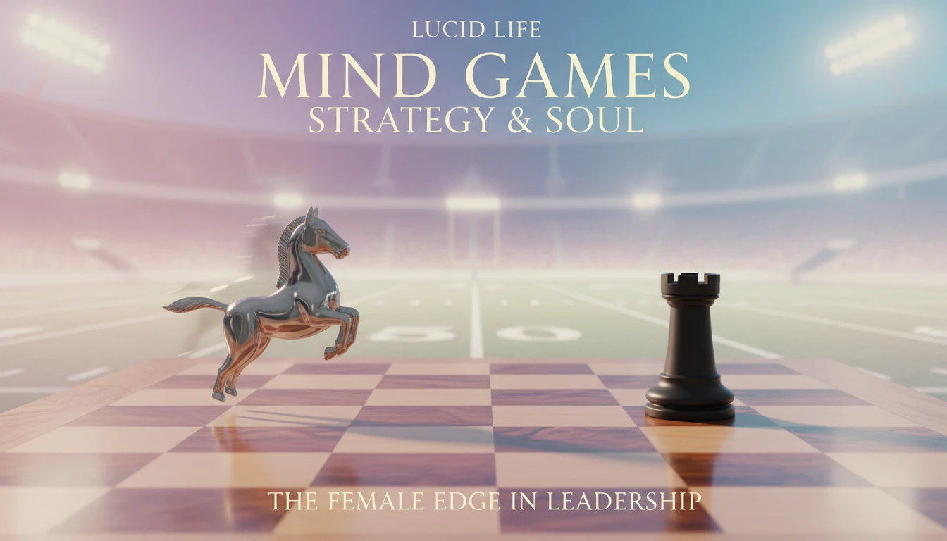 A symbolic image representing the Troy Aikman vs Tony Romo commentary style debate, with a strategic chess piece for Troy Aikman and a dynamic one for Romo on a football field. File name: troy-aikman-vs-tony-romo-commentary-style-bestie-ai.webp