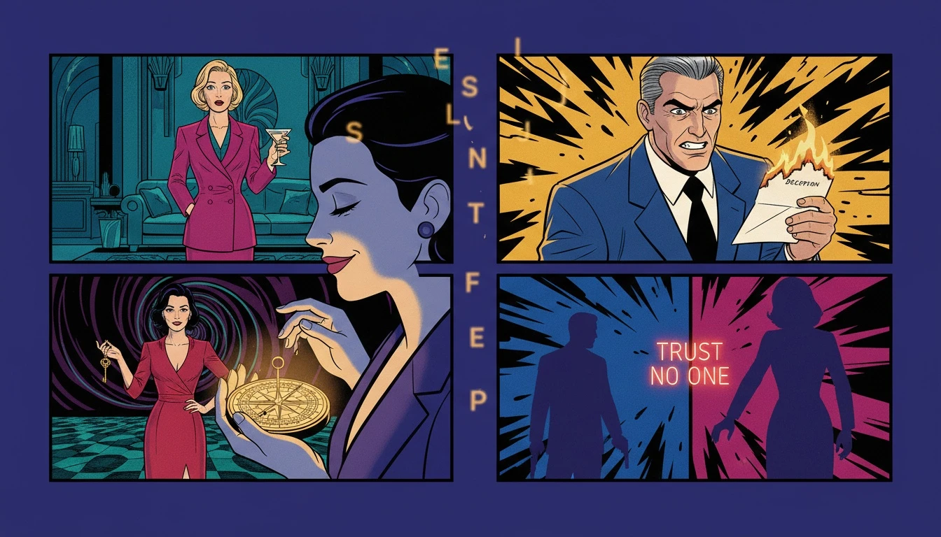 A person finds clarity with an MBTI guide, holding a glowing internal compass while blurry letters float around them, illustrating the process of accurate self-typing. Filename: mbti-guide-bestie-ai.webp