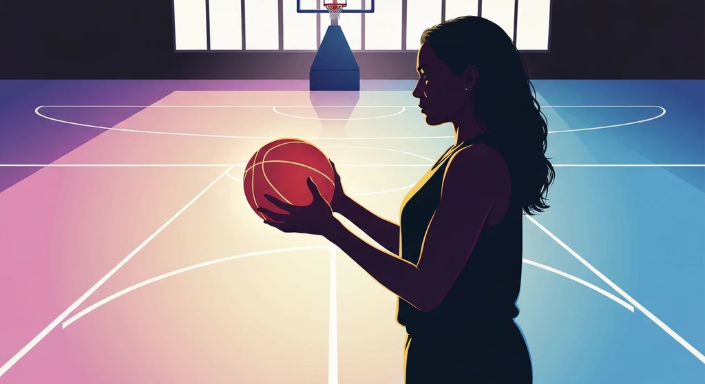 An illustration showing the future of women's basketball, where the Unrivaled basketball league explained concept empowers players like Cameron Brink with ownership. unrivaled-basketball-league-explained-bestie-ai.webp