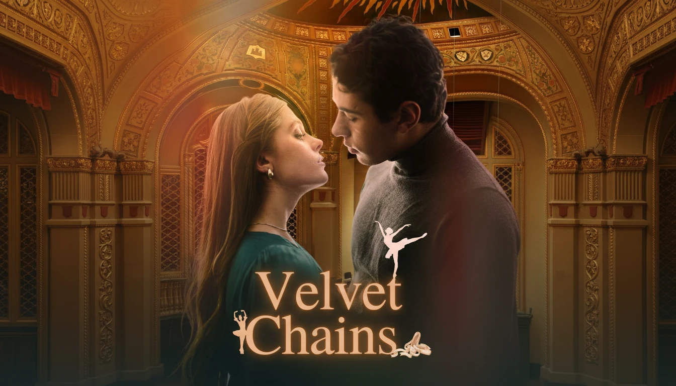 A dramatic still from Velvet Chains: His Sweetest Trap featuring the male and female leads in a tense romantic moment, highlighting the emotional intensity of the series.
