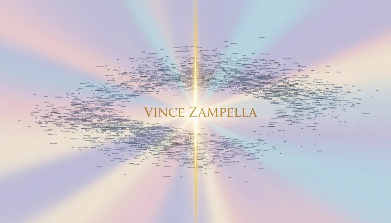 A symbolic image representing the search for truth about the Vince Zampella death hoax, showing a beam of light cutting through digital chaos. vince-zampella-death-hoax-facts-bestie-ai.webp