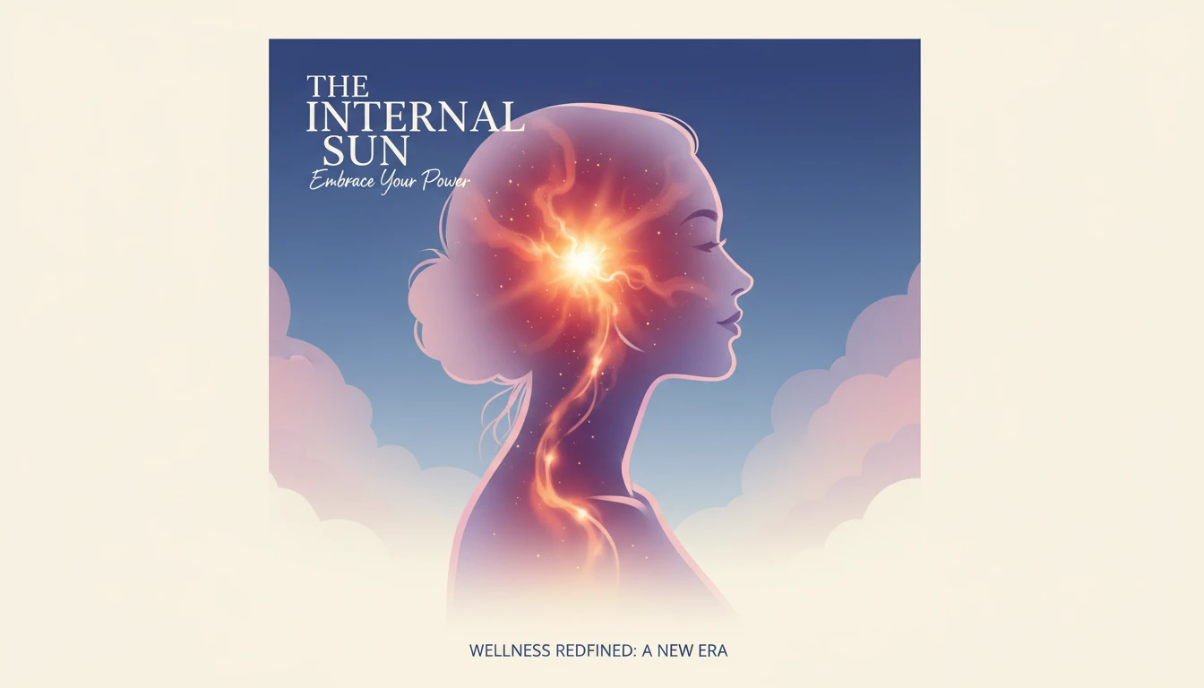 An artistic illustration showing the internal experience of what causes hot flashes in women, with a warm, glowing energy inside a serene woman's silhouette, symbolizing understanding and acceptance of menopause. filename: what-causes-hot-flashes-in-women-bestie-ai.webp