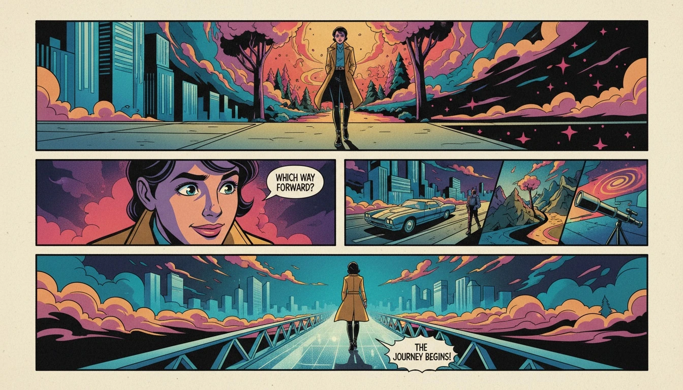 A young person contemplates their future, illustrating what to do during a quarter life crisis by exploring different life paths. Filename: what-to-do-during-a-quarter-life-crisis-bestie-ai.webp