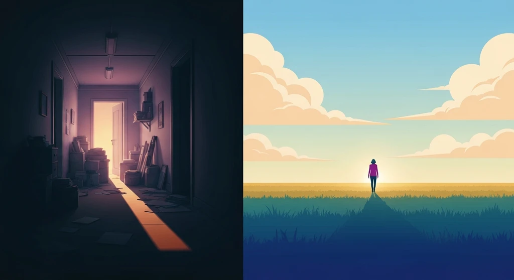 A symbolic visual representation of the decision-making process for when to divorce due to resentment, titled when-to-divorce-due-to-resentment-bestie-ai.webp