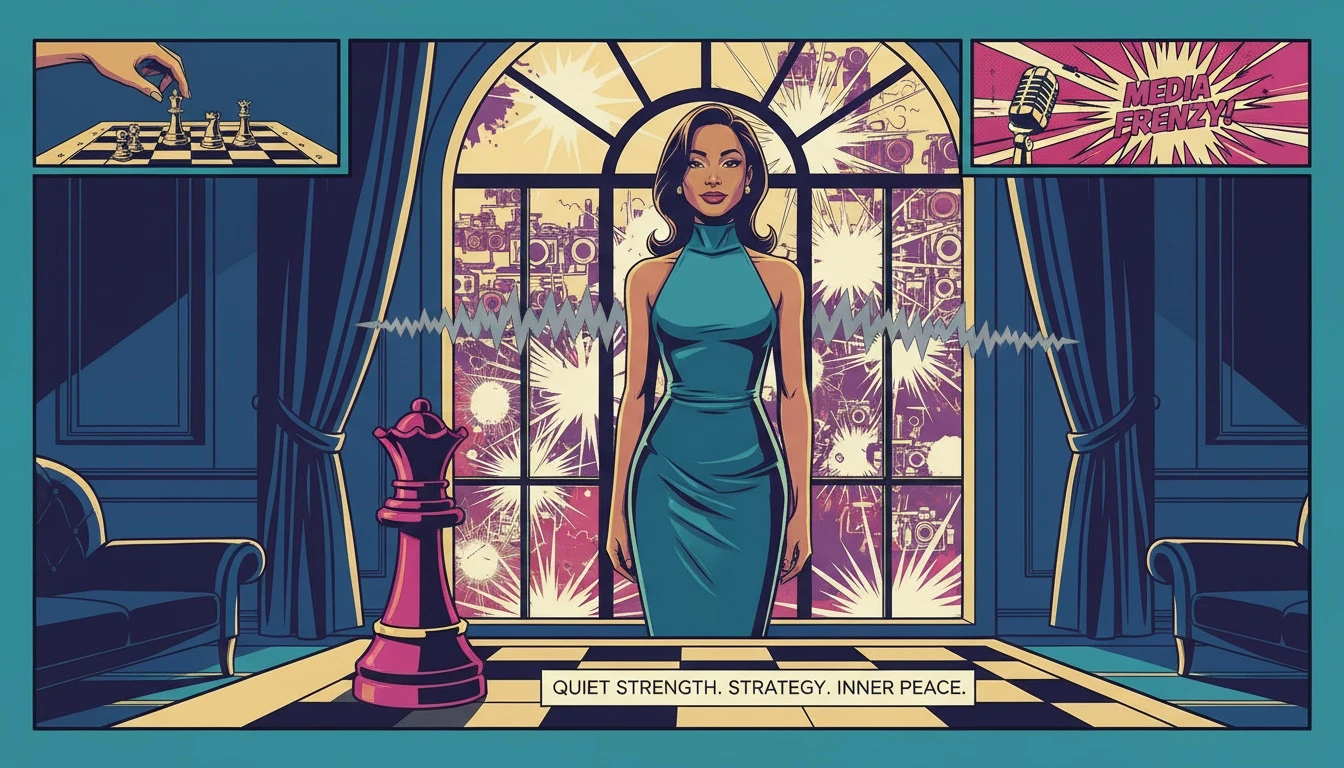 A symbolic image representing the inner strength and resilience of Karrueche Tran, showing how her calm demeanor is a key trait that answers what Deion Sanders looks for in a woman. Filename: why-deion-sanders-chose-karrueche-tran-bestie-ai.webp