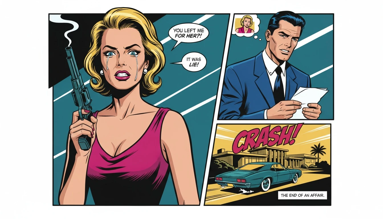 An artistic representation of the breakup of Olivia Rodrigo and Louis Partridge, showing two paper dolls separated by a cracked glass barrier to symbolize the pressures of fame on their relationship. Filename: why-olivia-rodrigo-louis-partridge-broke-up-bestie-ai.webp