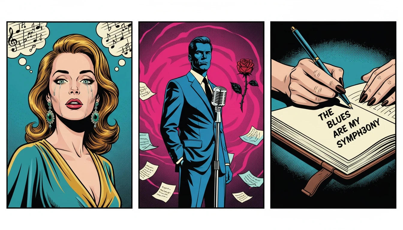 A moody, spotlit microphone on a stage with lyric sheets, symbolizing the creative process and sparking the question: will Olivia Rodrigo write songs about Louis Partridge? filename: will-olivia-rodrigo-write-songs-about-louis-partridge-bestie-ai.webp